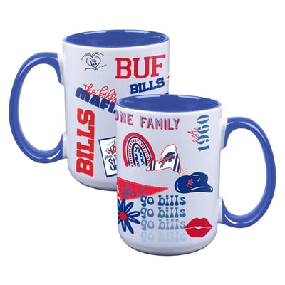 Buffalo Bills The Memory Company Two-Piece 15oz. Loco Coffee Mug Set