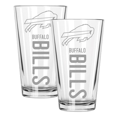 Buffalo Bills The Memory Company Two-Piece 16oz. Pinnacle Pint Glass Set