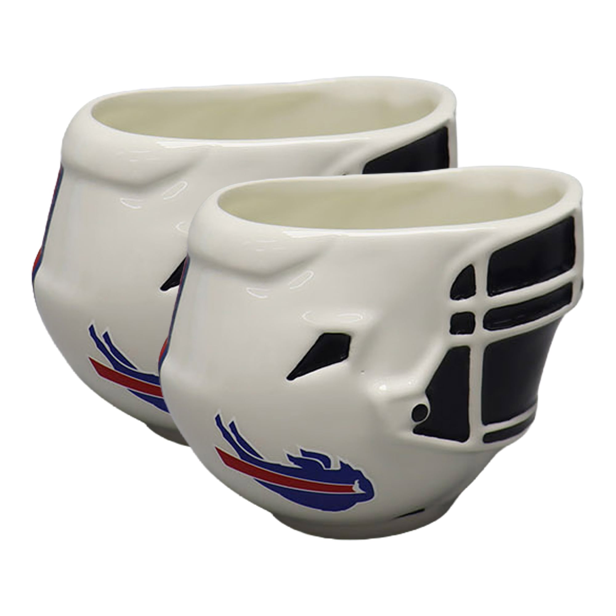 Ensemble de deux bols en forme de casque de football Buffalo Bills de The Memory Company (170 g).