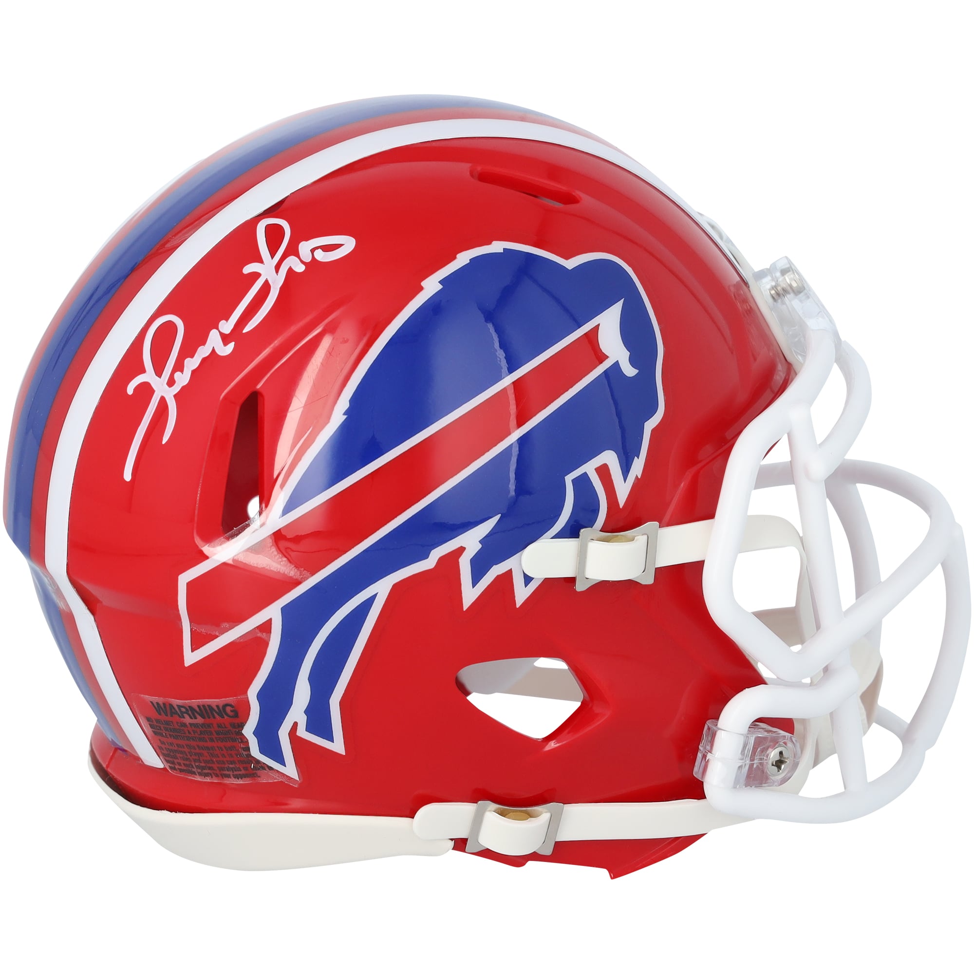 Thurman Thomas Buffalo Bills Autographed Riddell 1897-2001 Throwback Speed Mini Helmet