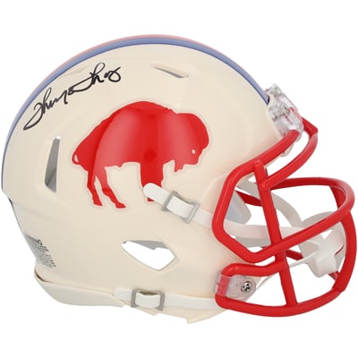 Thurman Thomas Buffalo Bills Autographed Fanatics Authentic Riddell Retro Speed Mini Helmet