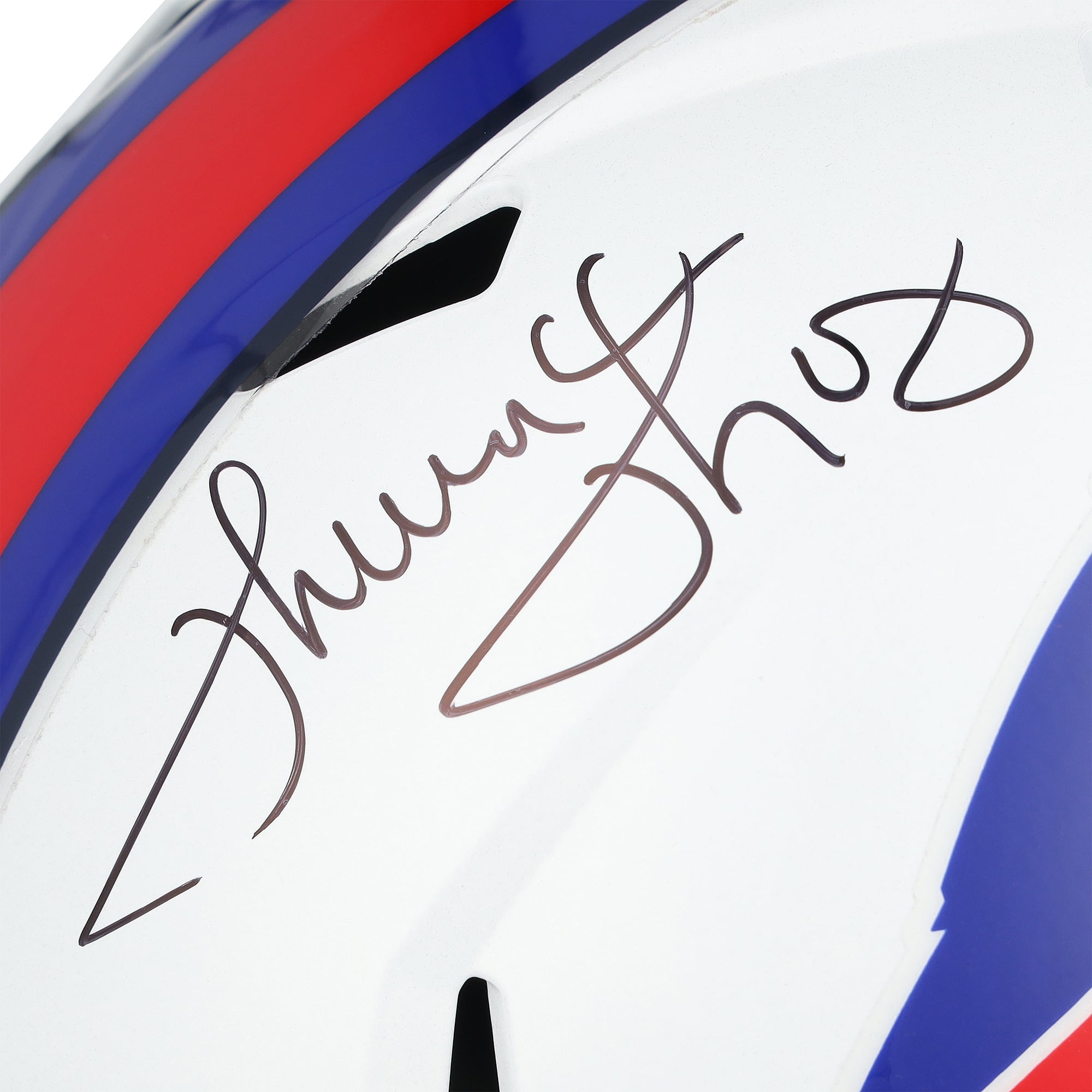 Casque réplique Riddell Speed ​​autographié par Thurman Thomas des Buffalo Bills