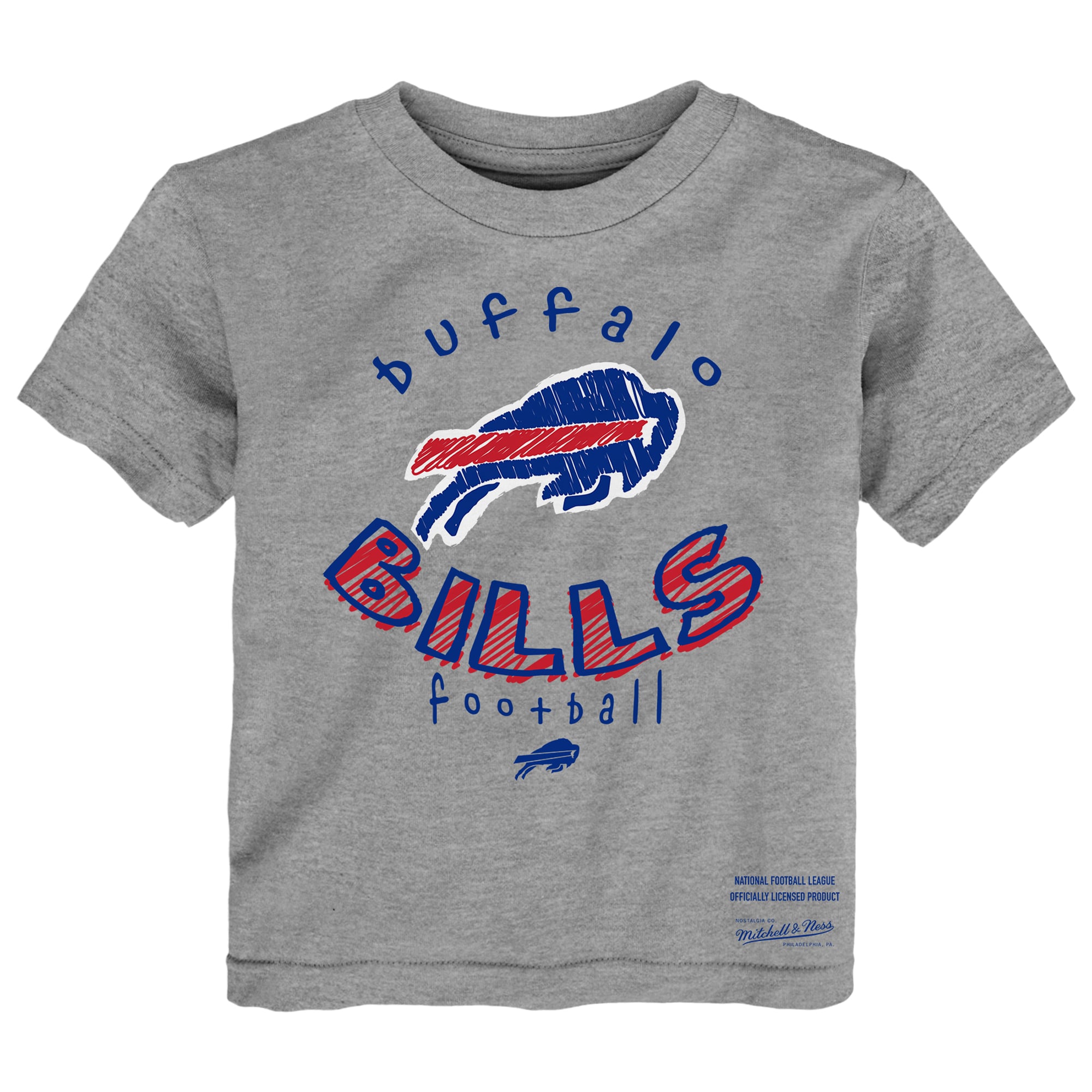 Toddler Mitchell & Ness  Royal/Gray Buffalo Bills Two-Pack Sketched Up T-Shirt Set