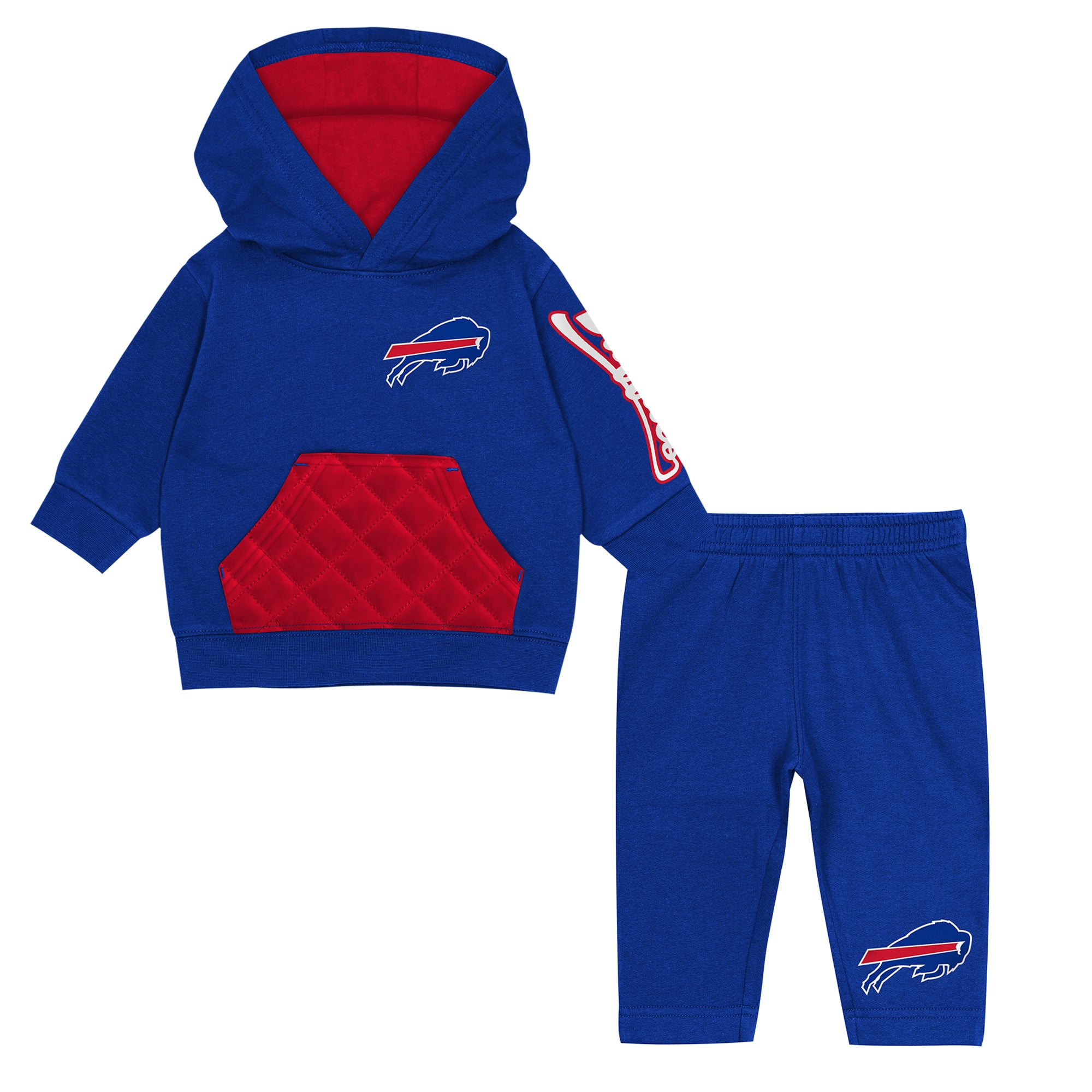 Ensemble sweat à capuche et pantalon en polaire Outerstuff Royal Buffalo Bills Drive Stopper pour tout-petit