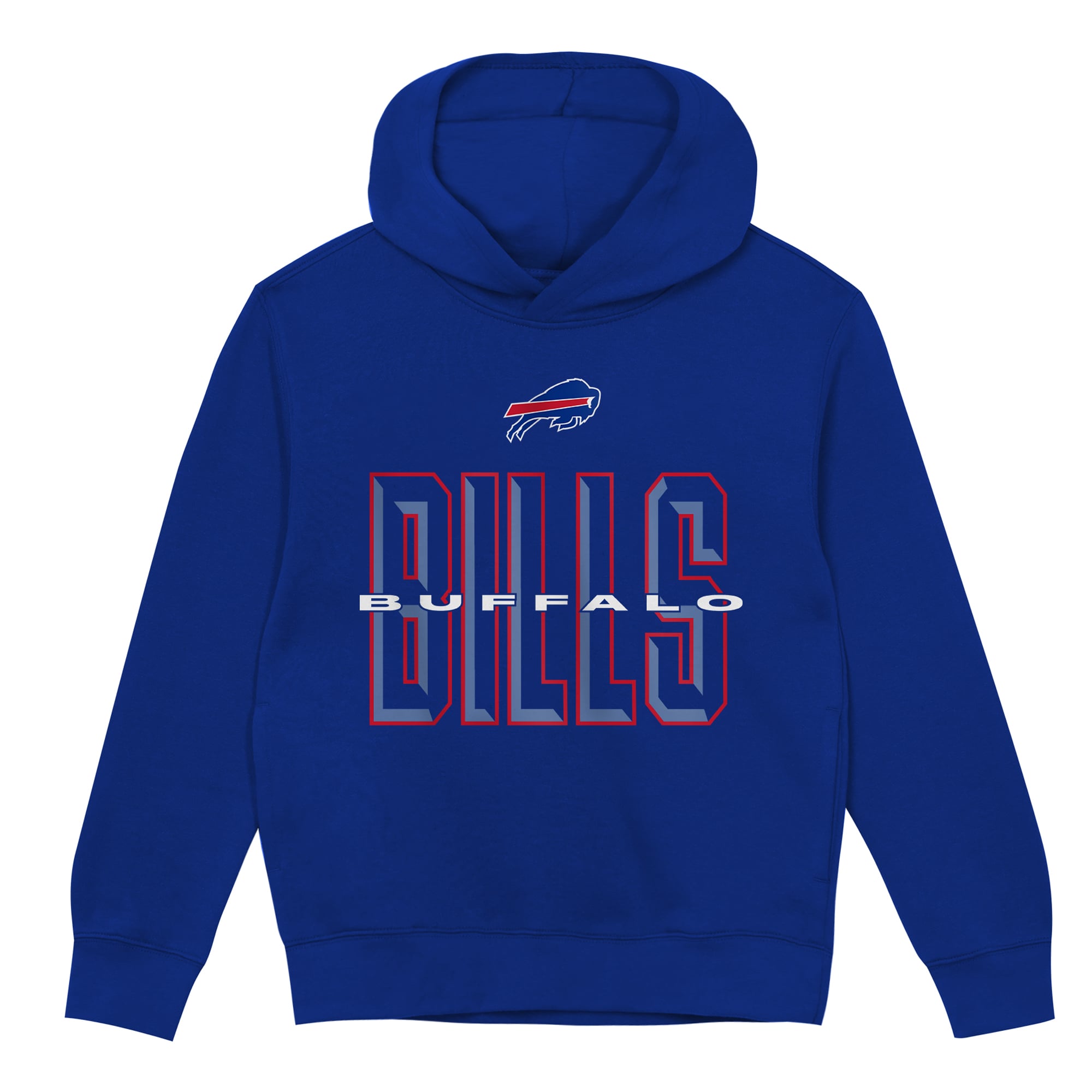 Sweat à capuche polaire Outerstuff Royal Buffalo Bills Field General pour tout-petit