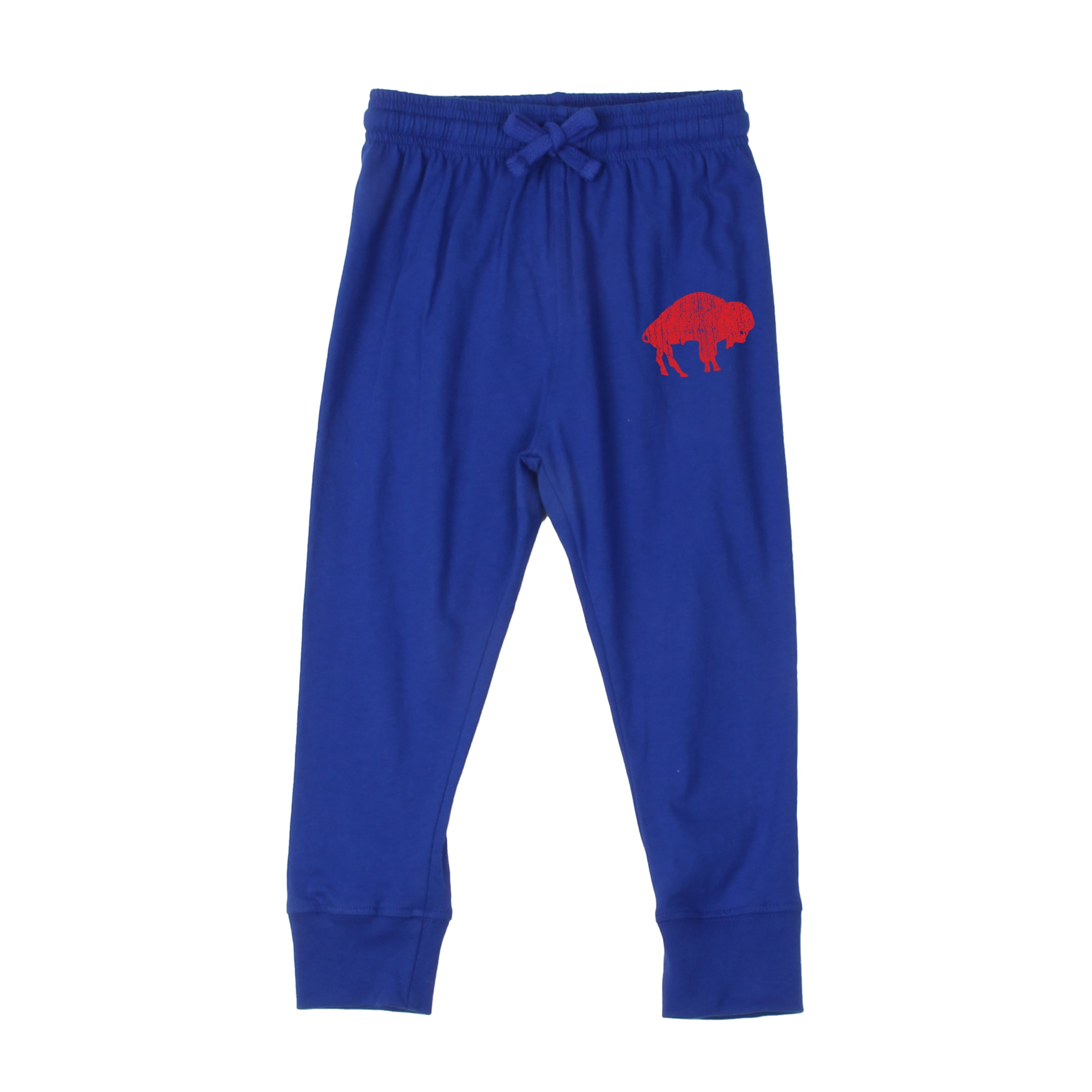 Toddler Wes & Willy Heather Gray/Royal Buffalo Bills Henley Hoodie Sweatpants Set