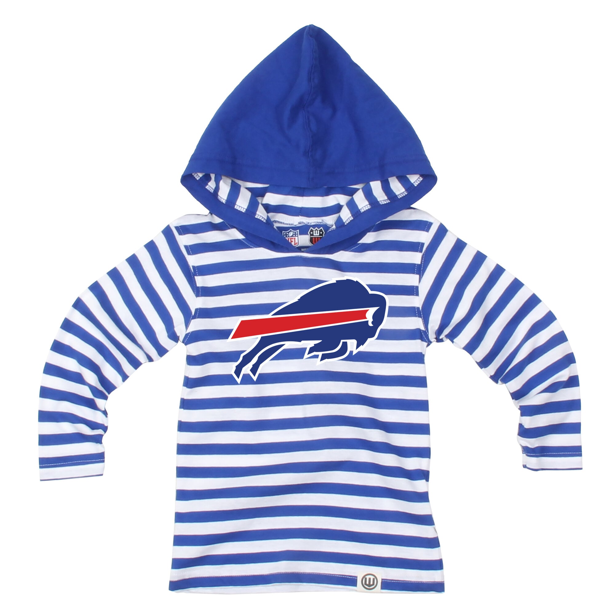 Ensemble pour tout-petit Wes & Willy Royal Buffalo Bills : haut à manches longues rayé capuche et pantalon.