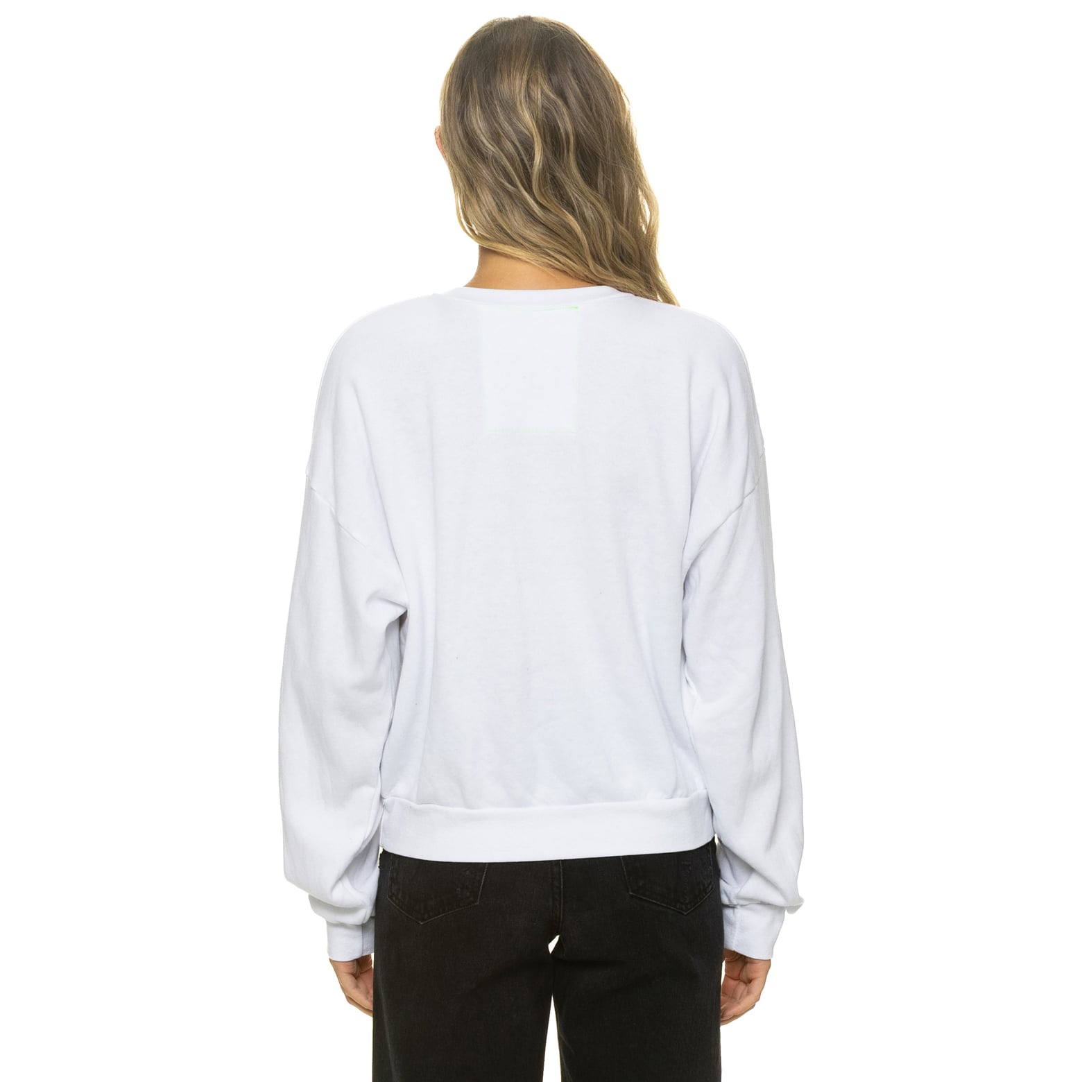 Sweat-shirt unisexe Aviator Nation blanc Buffalo Bills, coupe décontractée, en mélange de trois matières.