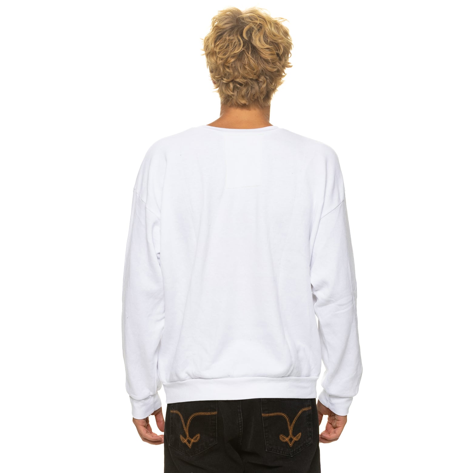 Sweat-shirt unisexe Aviator Nation blanc Buffalo Bills, coupe décontractée, en mélange de trois matières.