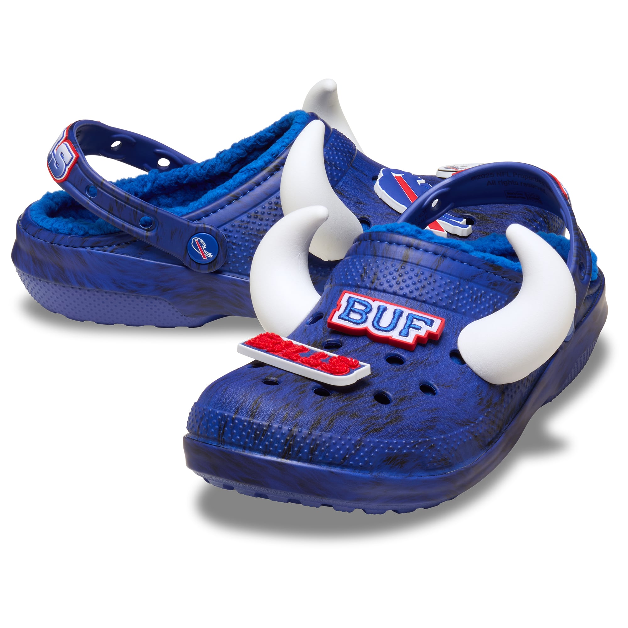 Unisex Crocs Buffalo Bills Classic Lined Clog