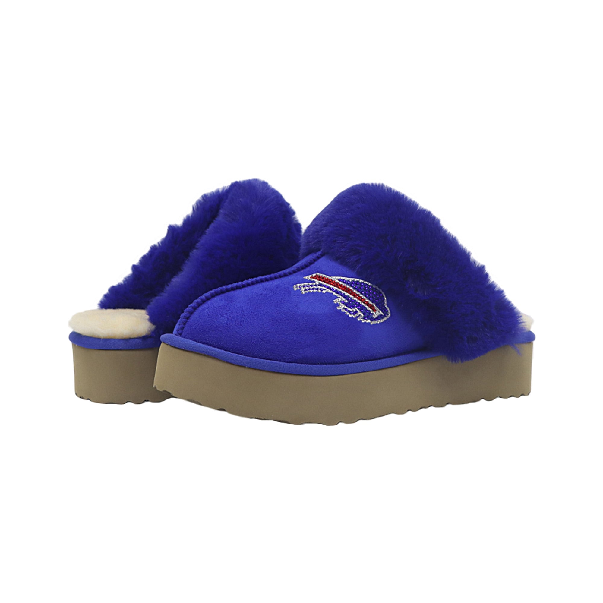 Pantoufles unisexes FABGATING by Cuce aux couleurs de l'équipe des Buffalo Bills bleus