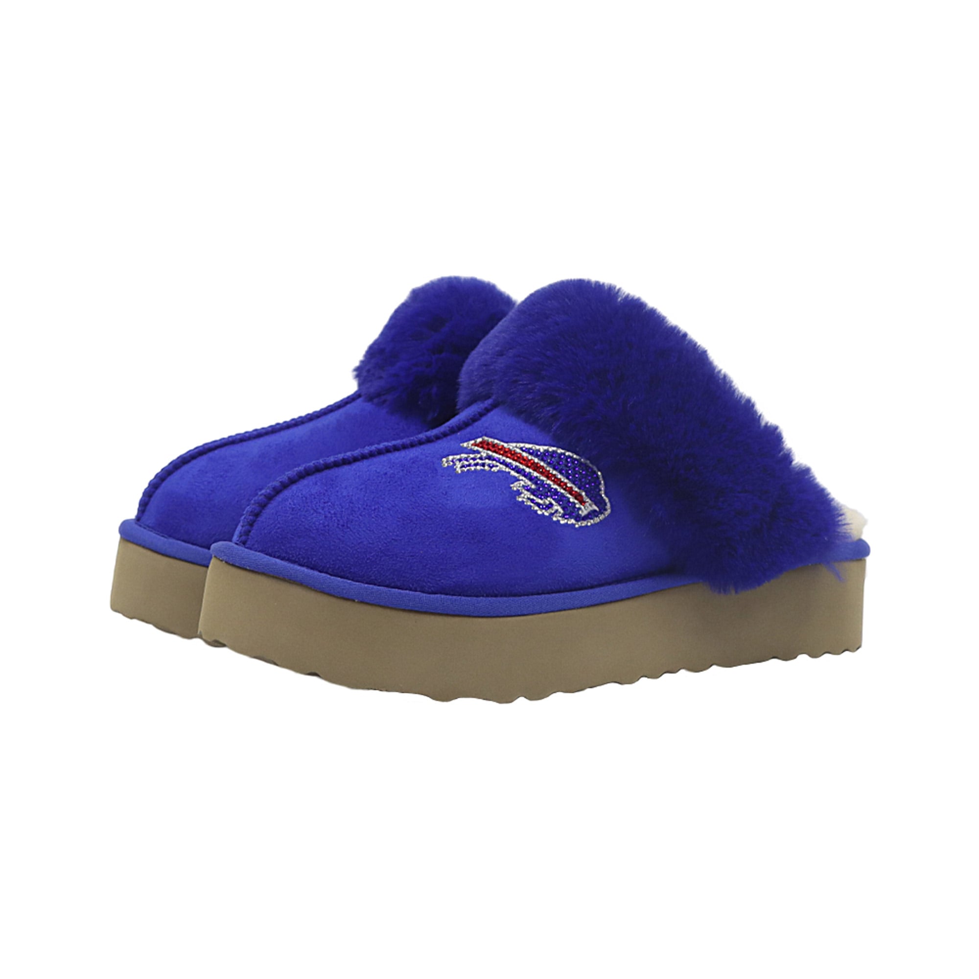 Pantoufles unisexes FABGATING by Cuce aux couleurs de l'équipe des Buffalo Bills bleus