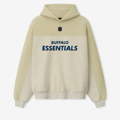Buffalo Bills Fear of God x NFL Unisex 90s Relaxed Hoodie - Natural