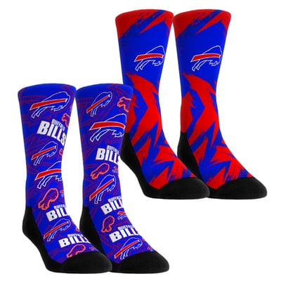  Buffalo Bills Rock Em Unisex Gameday Two-Pack Crew Socks Set - Blue