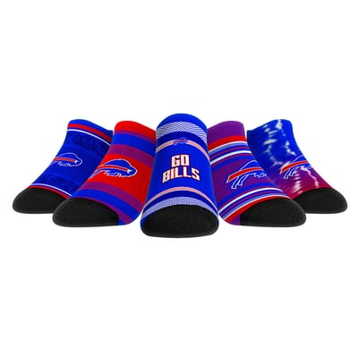  Buffalo Bills Rock Em Unisex Super Fan Five-Pack Low-Cut Socks Set - 