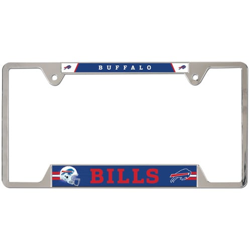 WinCraft Buffalo Bills Chrome Plated Metal License Plate Frame