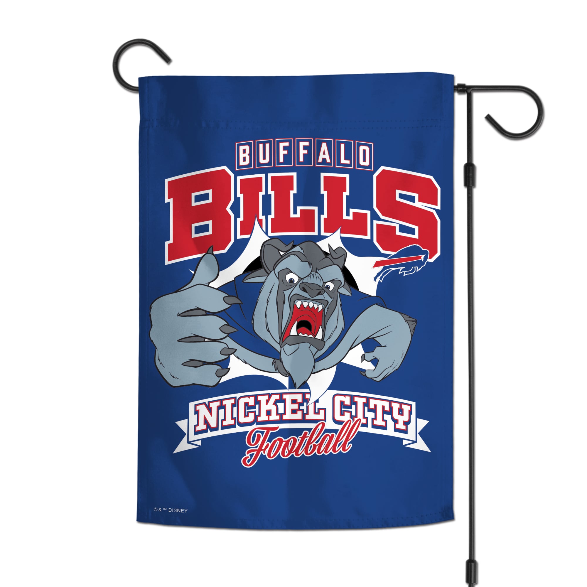 Drapeau de jardin double face WinCraft Buffalo Bills Disney x NFL Beast 12'' x 18''