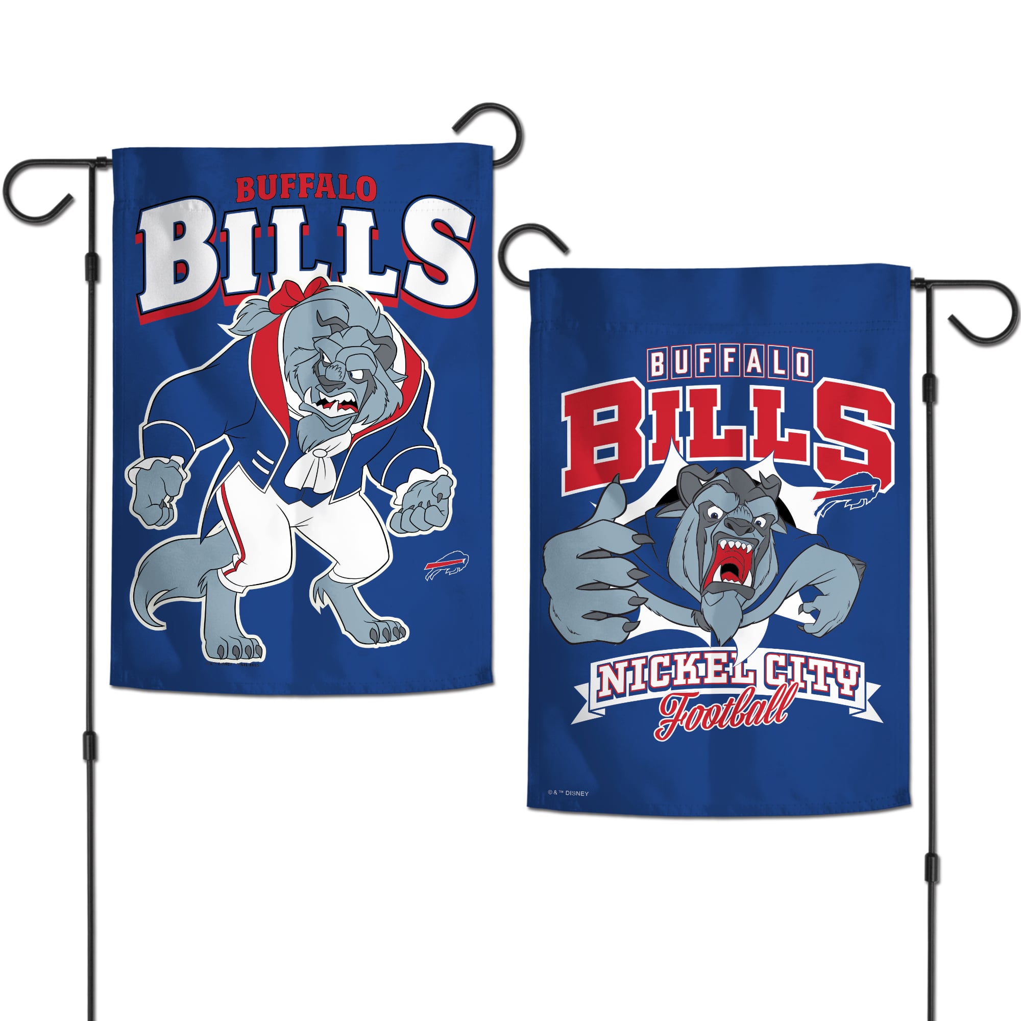Drapeau de jardin double face WinCraft Buffalo Bills Disney x NFL Beast 12'' x 18''