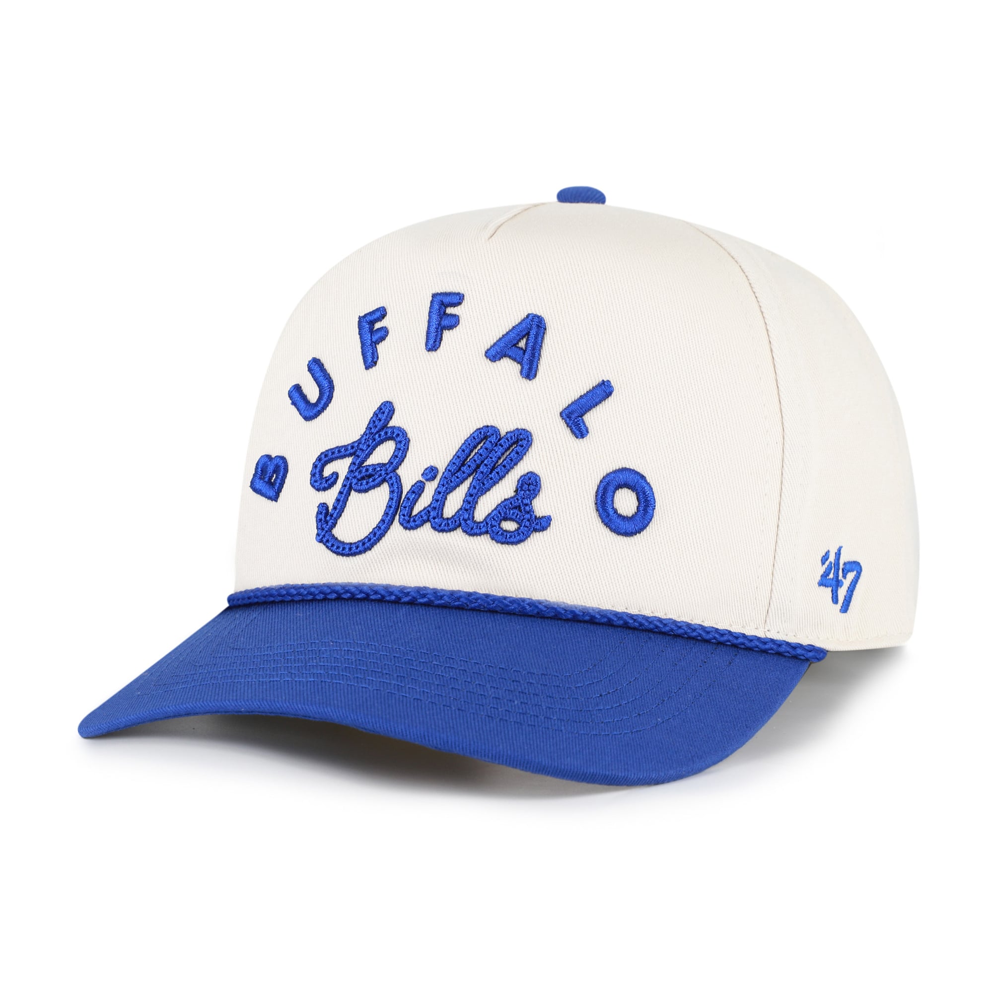 Women's '47 Natural Buffalo Bills Rope Script Hitch Adjustable Hat
