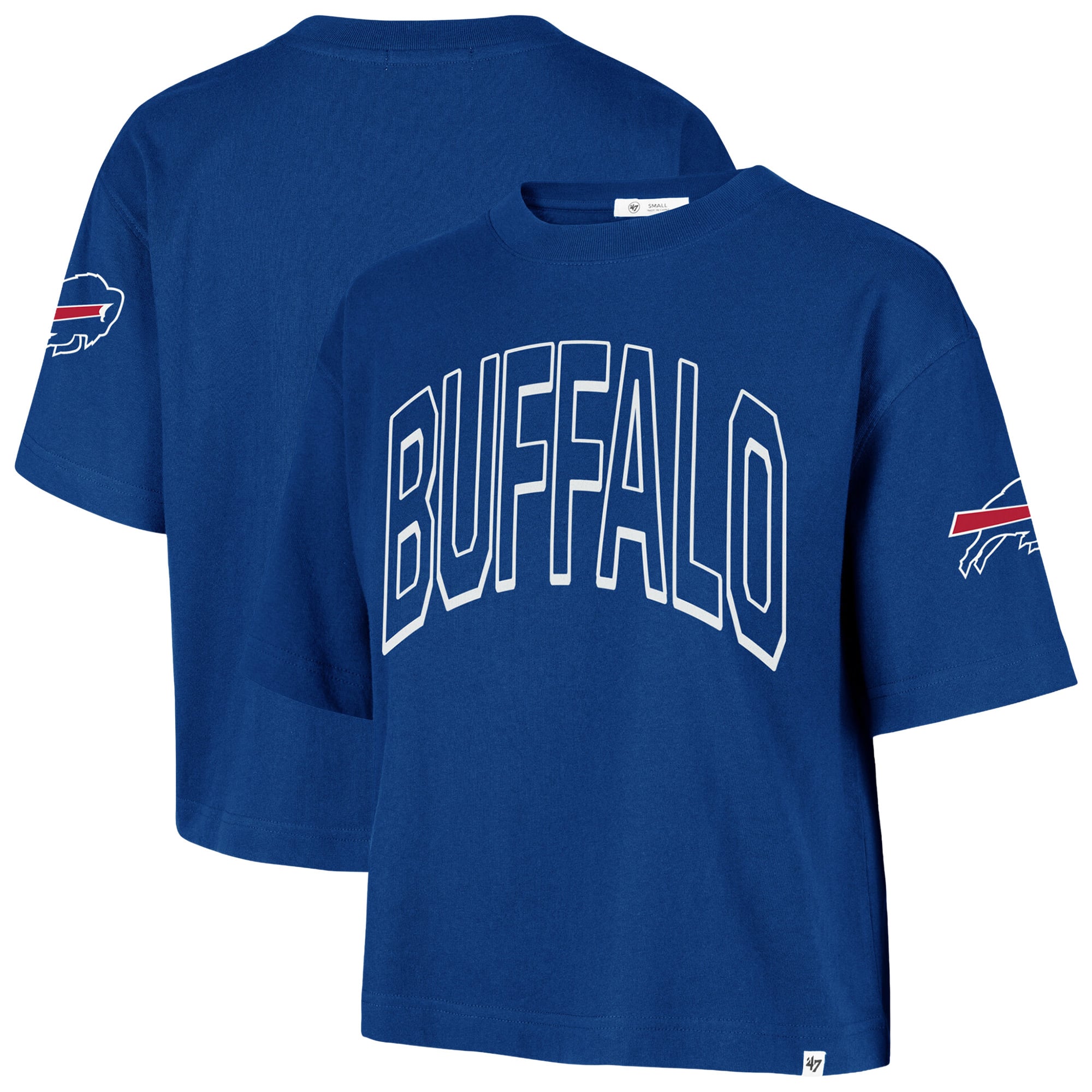 Women's '47 Royal Buffalo Bills Call Out Reed City T-Shirt
