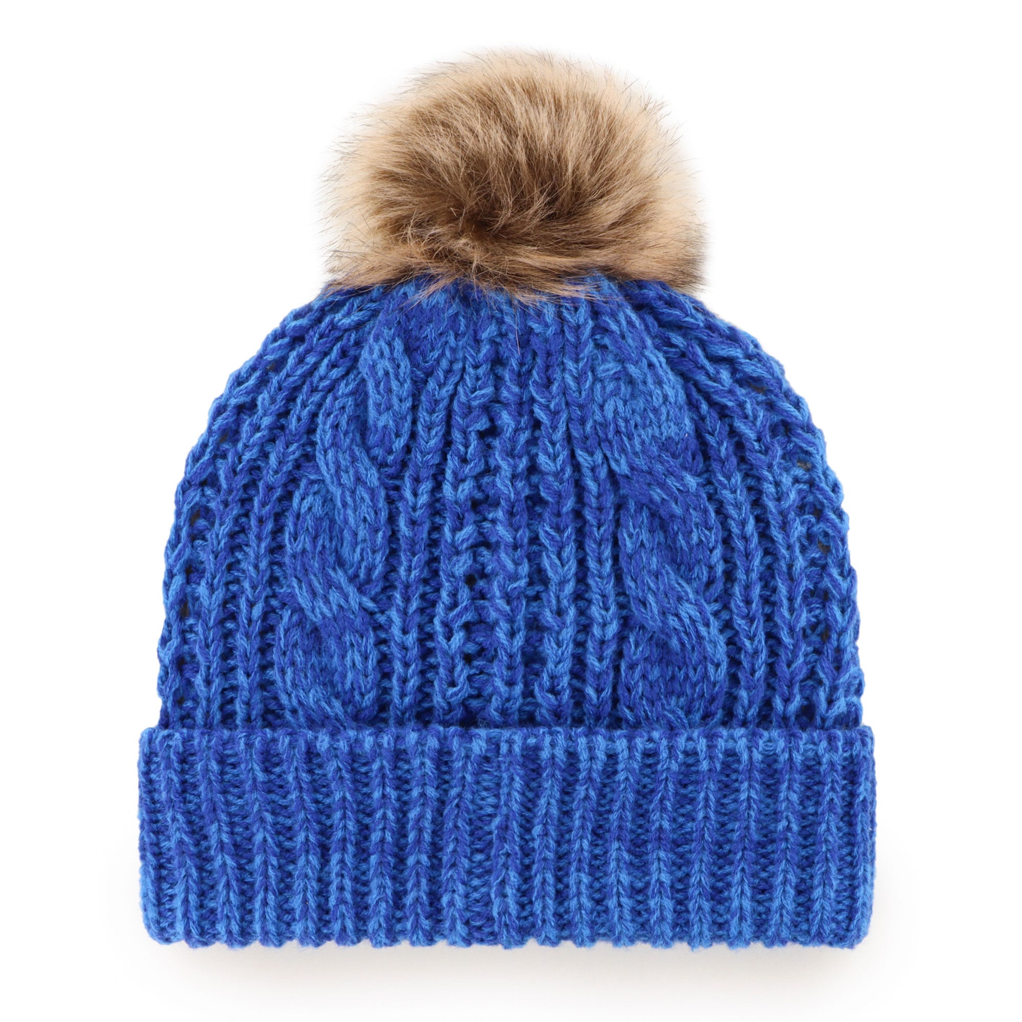 Bonnet en tricot à revers Meeko '47 Royal Buffalo Bills pour femme avec pompon