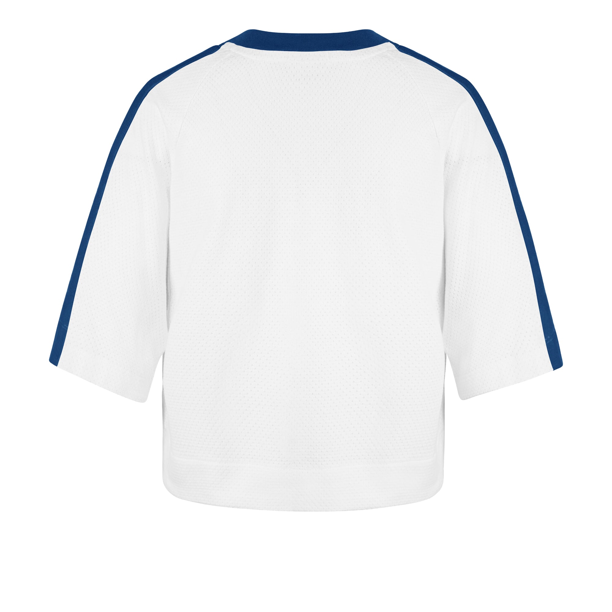 Women's '47 White Buffalo Bills Big Overarch Drop Needle Raglan V-Neck T-Shirt