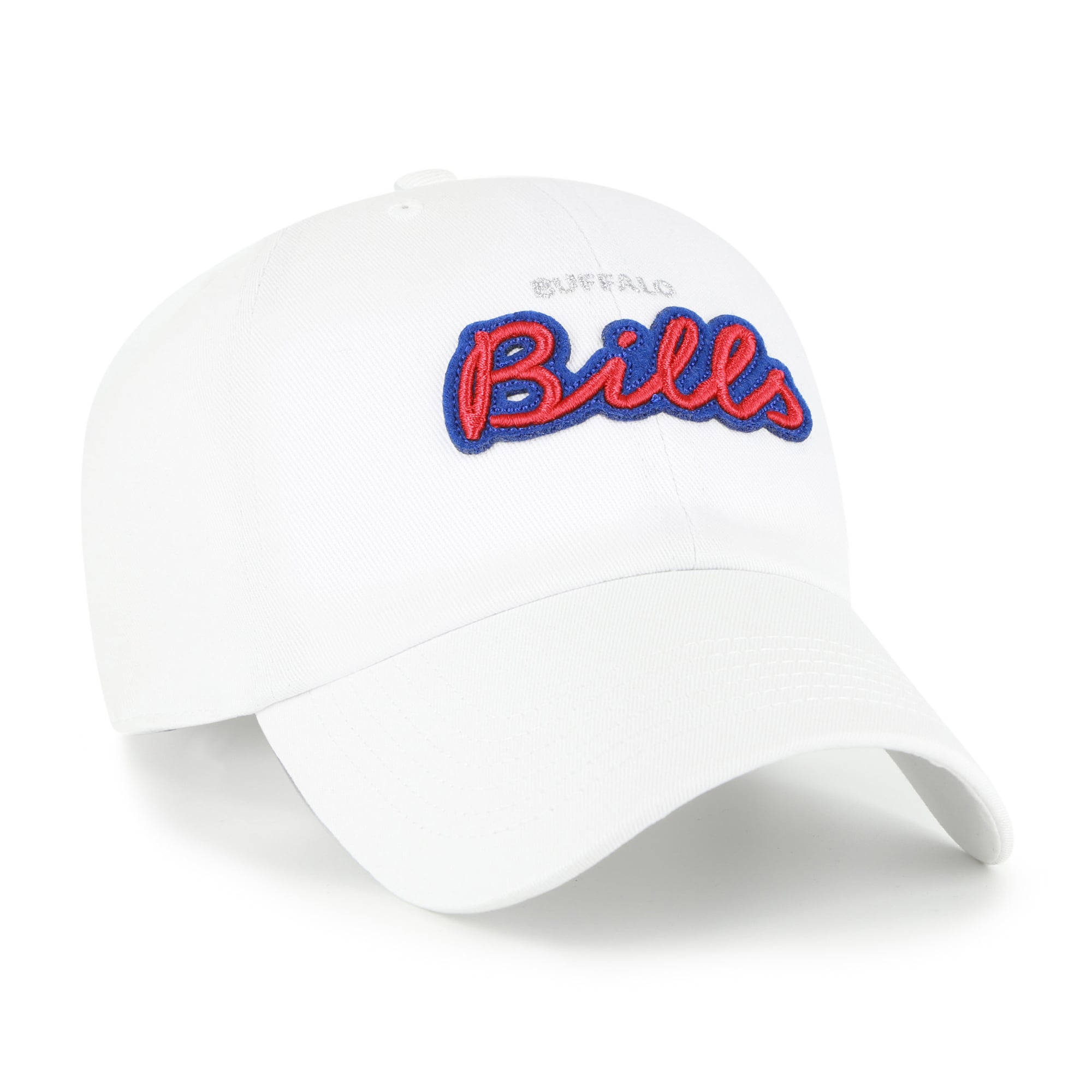 Casquette ajustable pour femme « 47 White Buffalo Bills Trendy Script Clean Up »