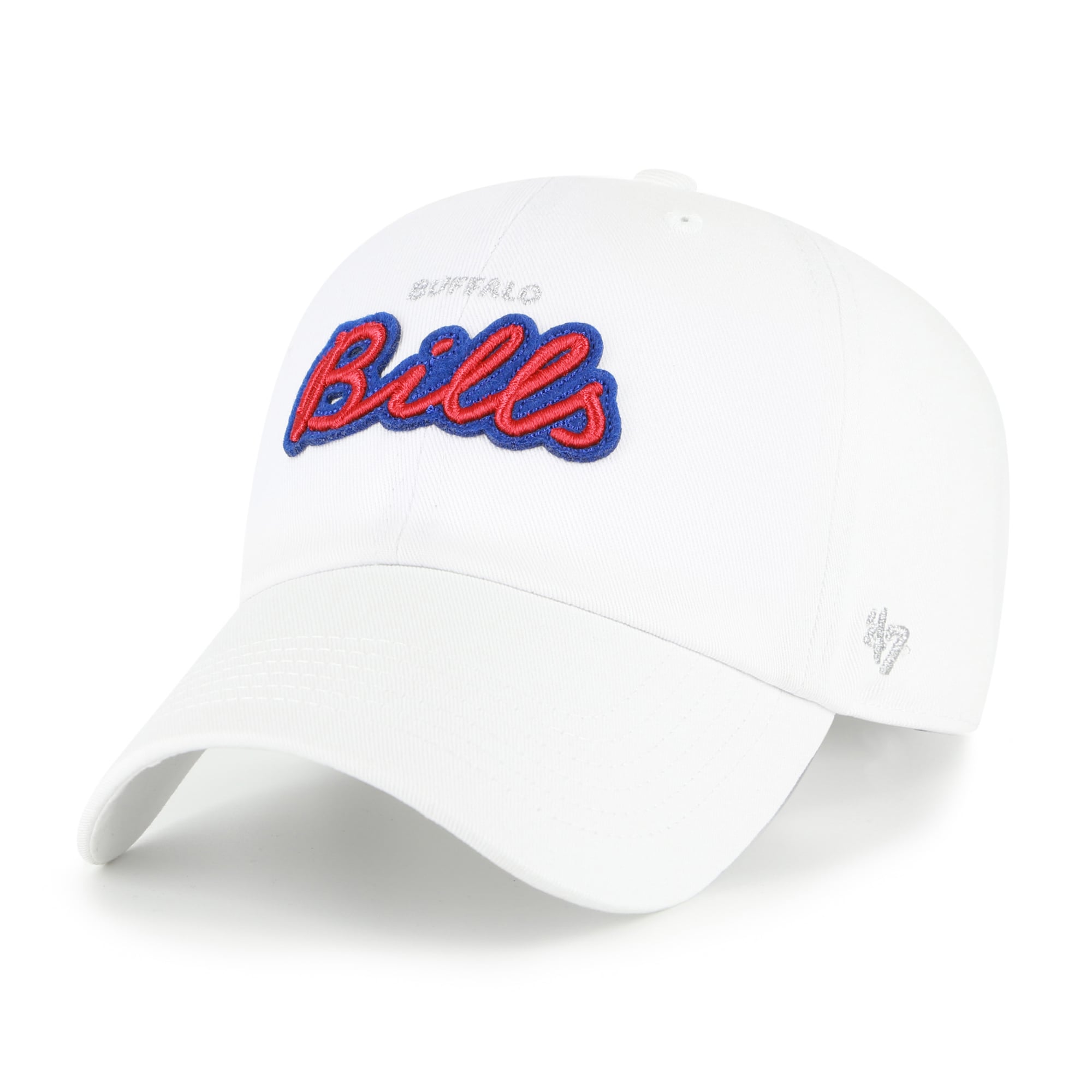 Casquette ajustable pour femme « 47 White Buffalo Bills Trendy Script Clean Up »