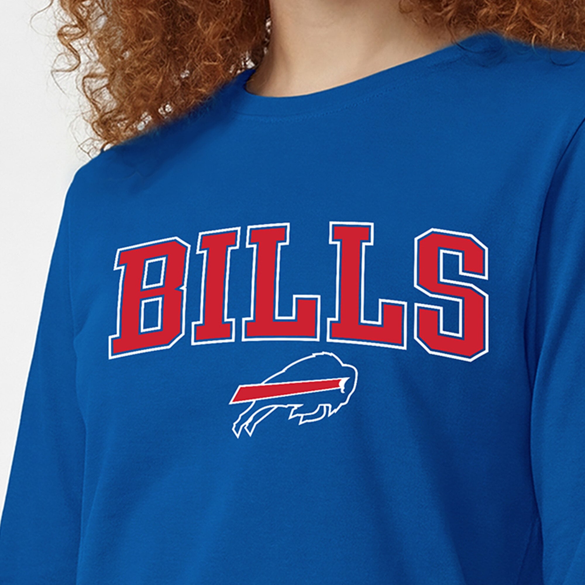 T-shirt à manches longues Champion Royal Buffalo Bills pour femmes
