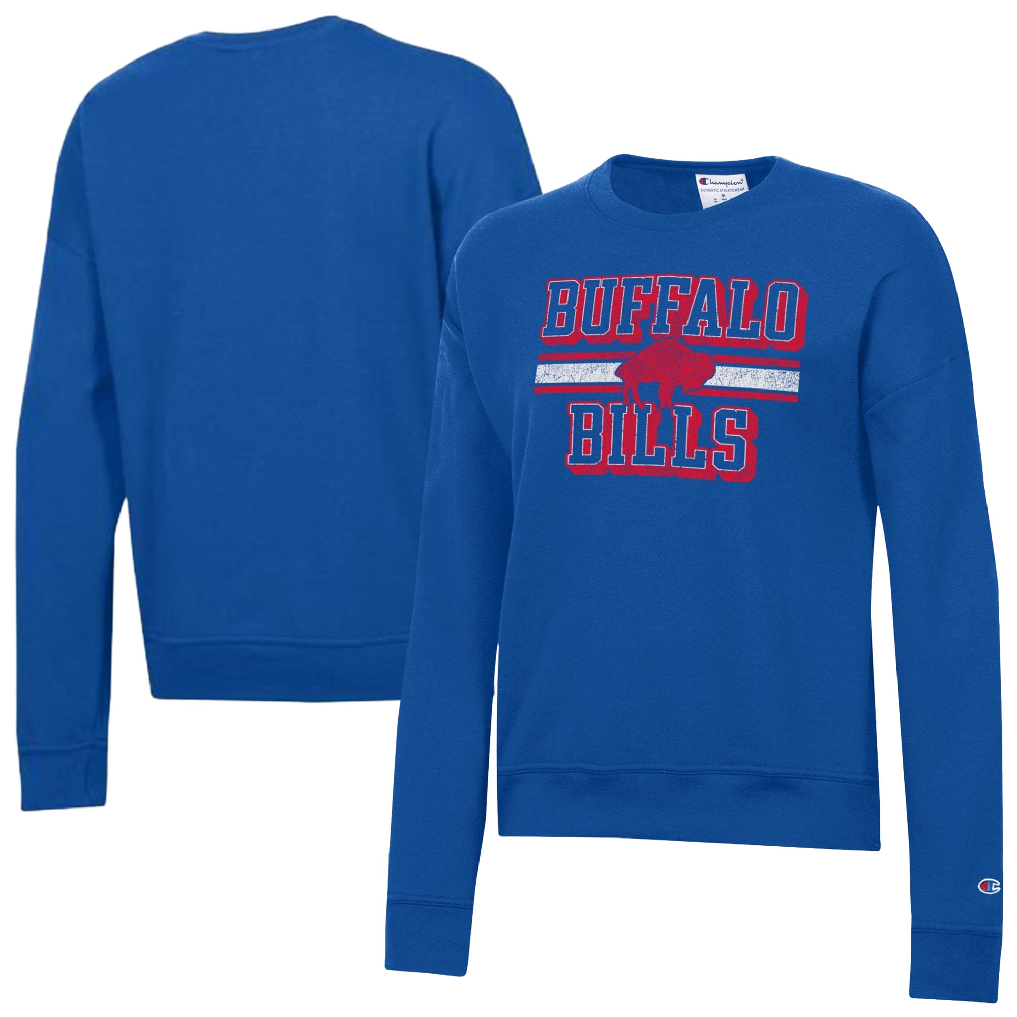 Women's Champion Royal Buffalo Bills Powerblend Fleece Sweatshirt