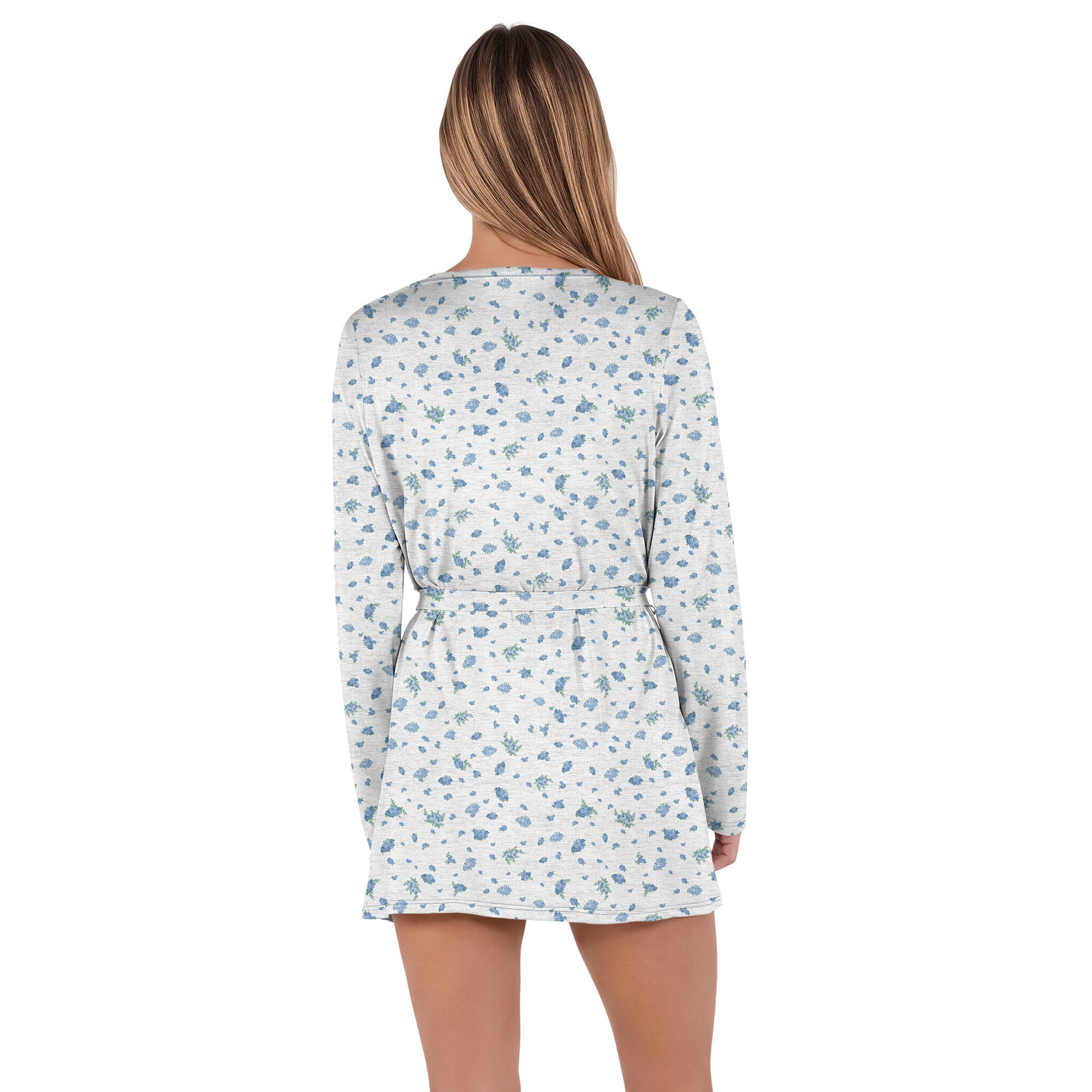 Ensemble de nuit en maille Cora Hacci Buffalo Bills Concepts Sport pour femme, gris chiné/bleu royal