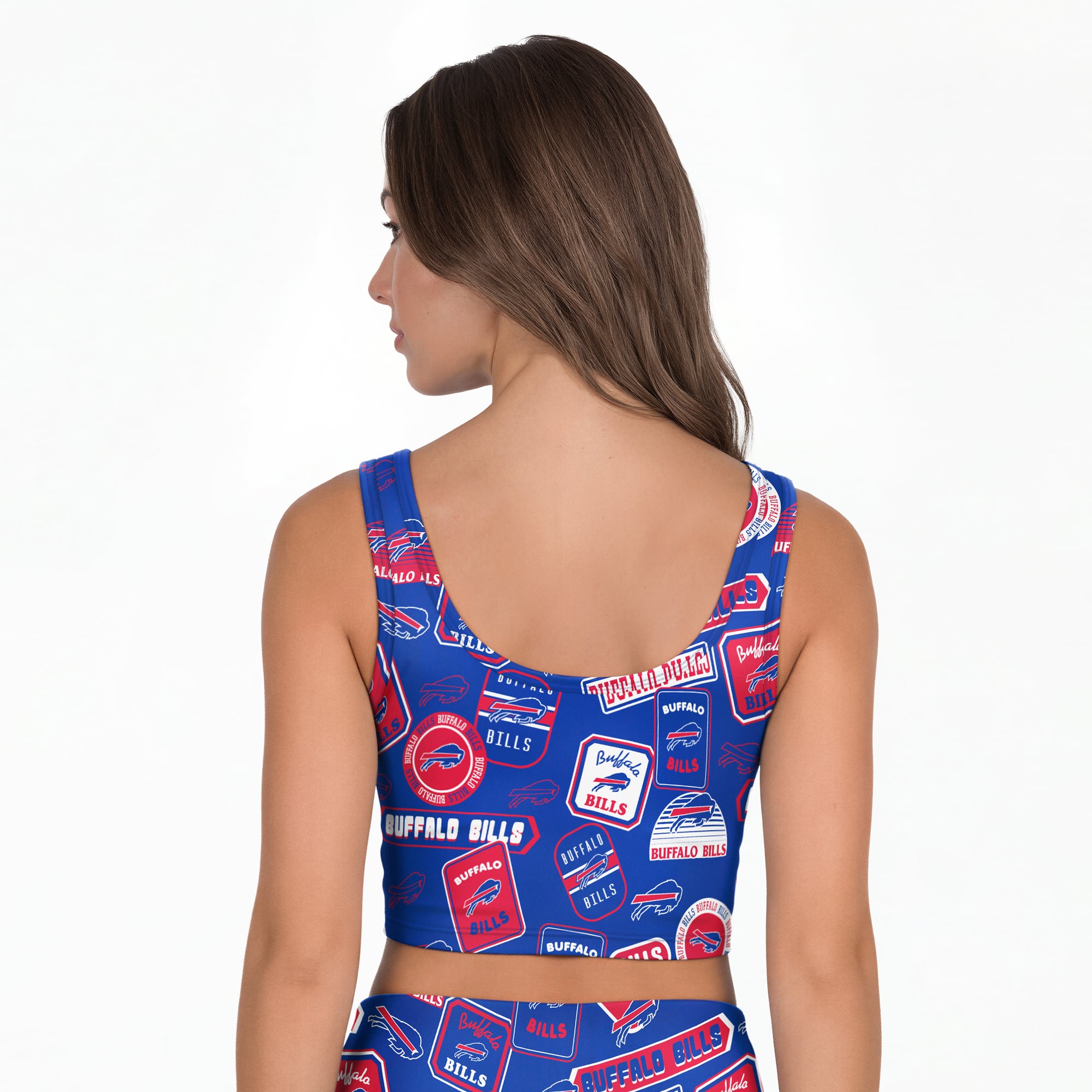 Women's Concepts Sport Royal Buffalo Bills Grady Allover Print Bralette