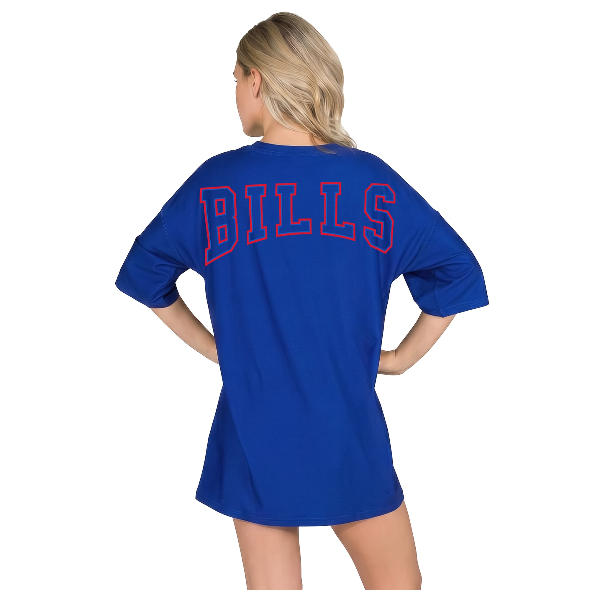 Women's Concepts Sport Royal Buffalo Bills Mosaic Knit Nightdress