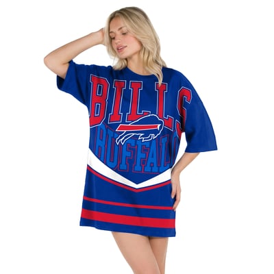 Buffalo Bills Concepts Sport Women's Mosaic Knit Nightdress - Royal