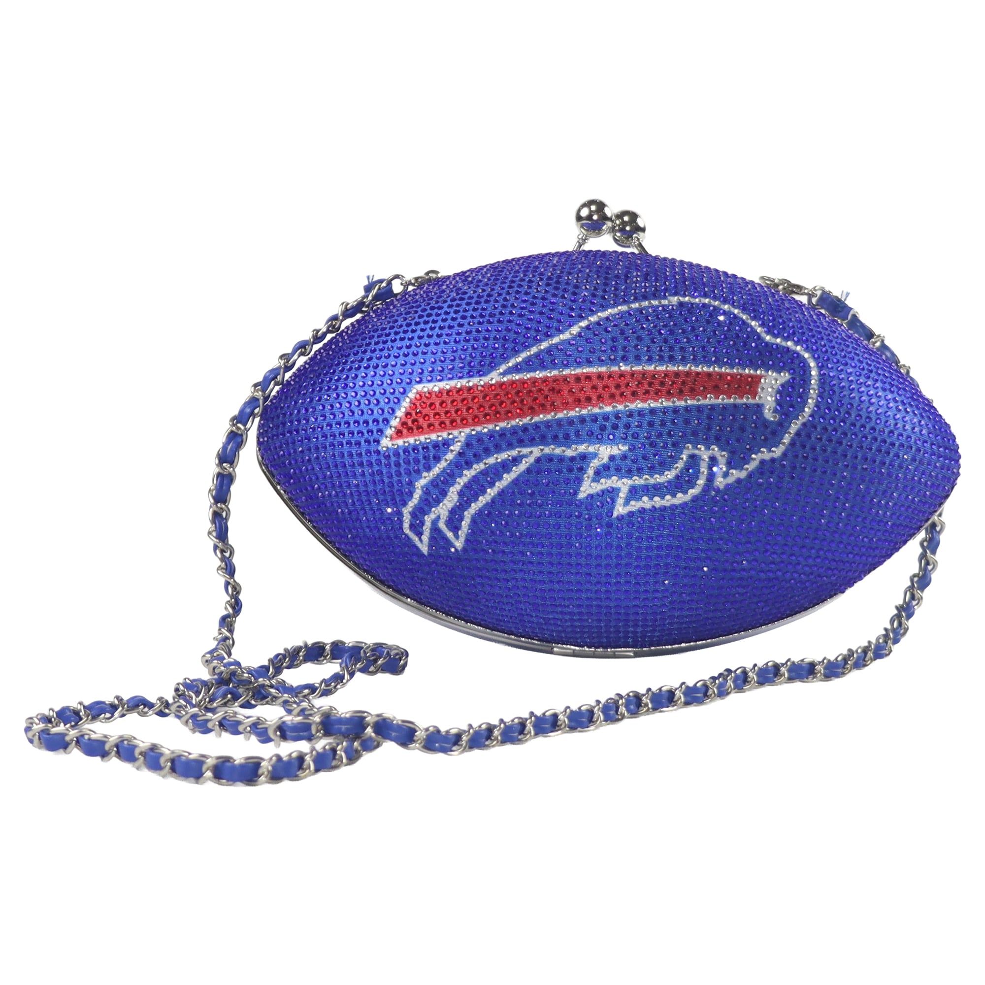 Women's Cuce Buffalo Bills Team Color Crystal Football Purse