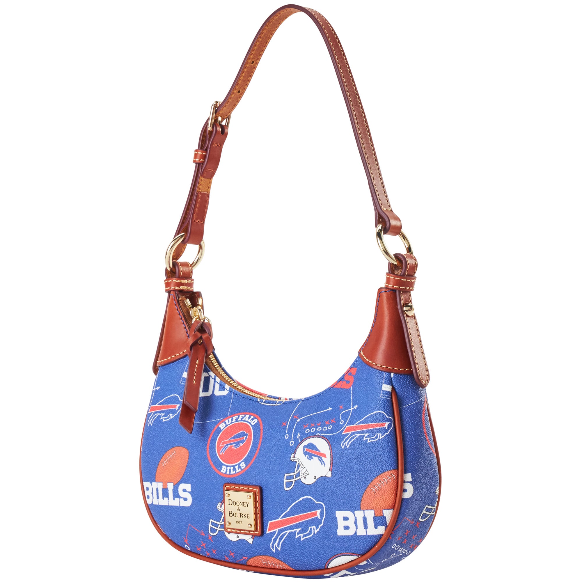 Sac à bandoulière souple Dooney & Bourke Buffalo Bills pour femme