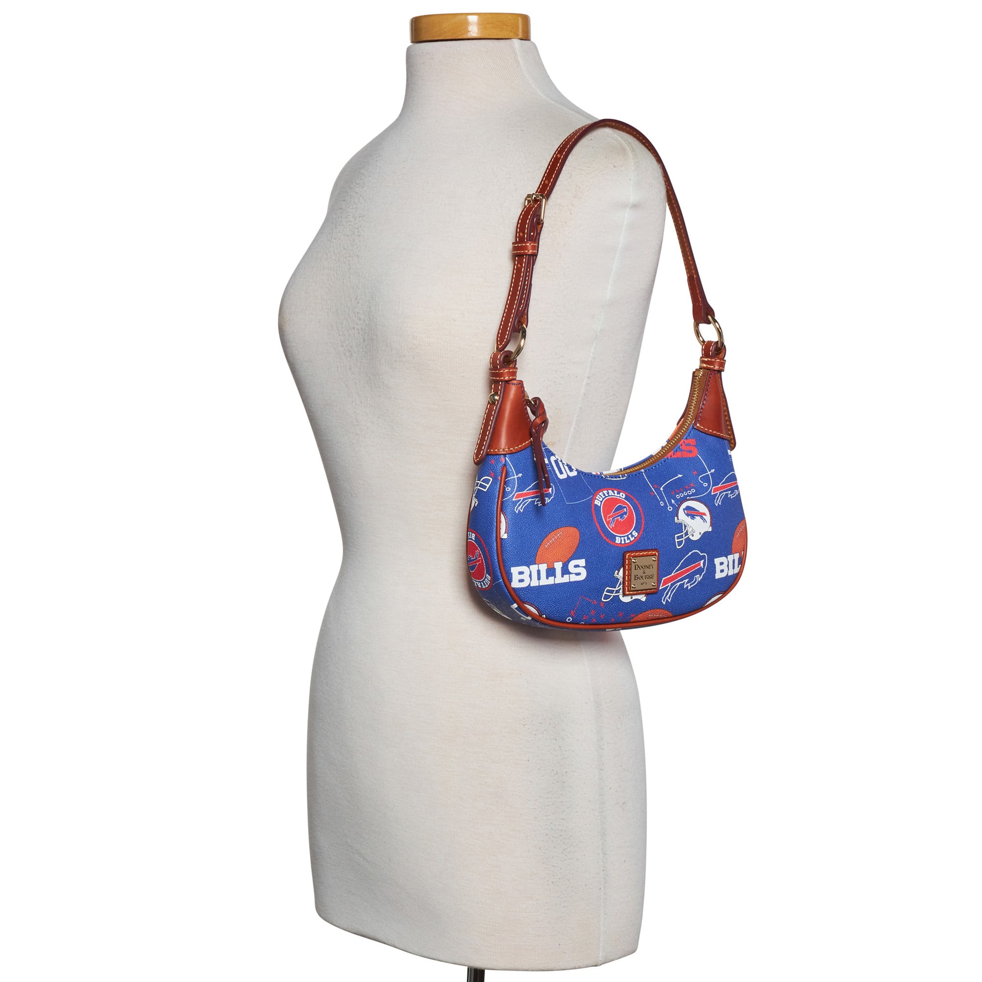 Sac à bandoulière souple Dooney & Bourke Buffalo Bills pour femme