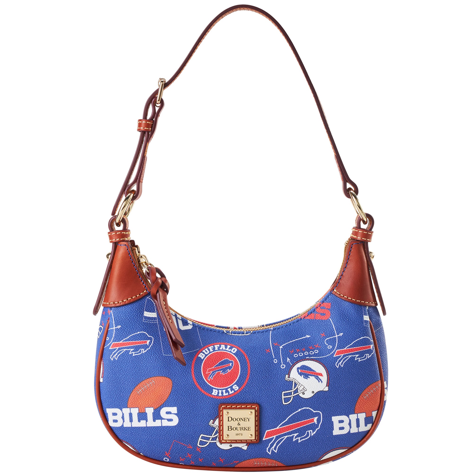 Sac à bandoulière souple Dooney & Bourke Buffalo Bills pour femme