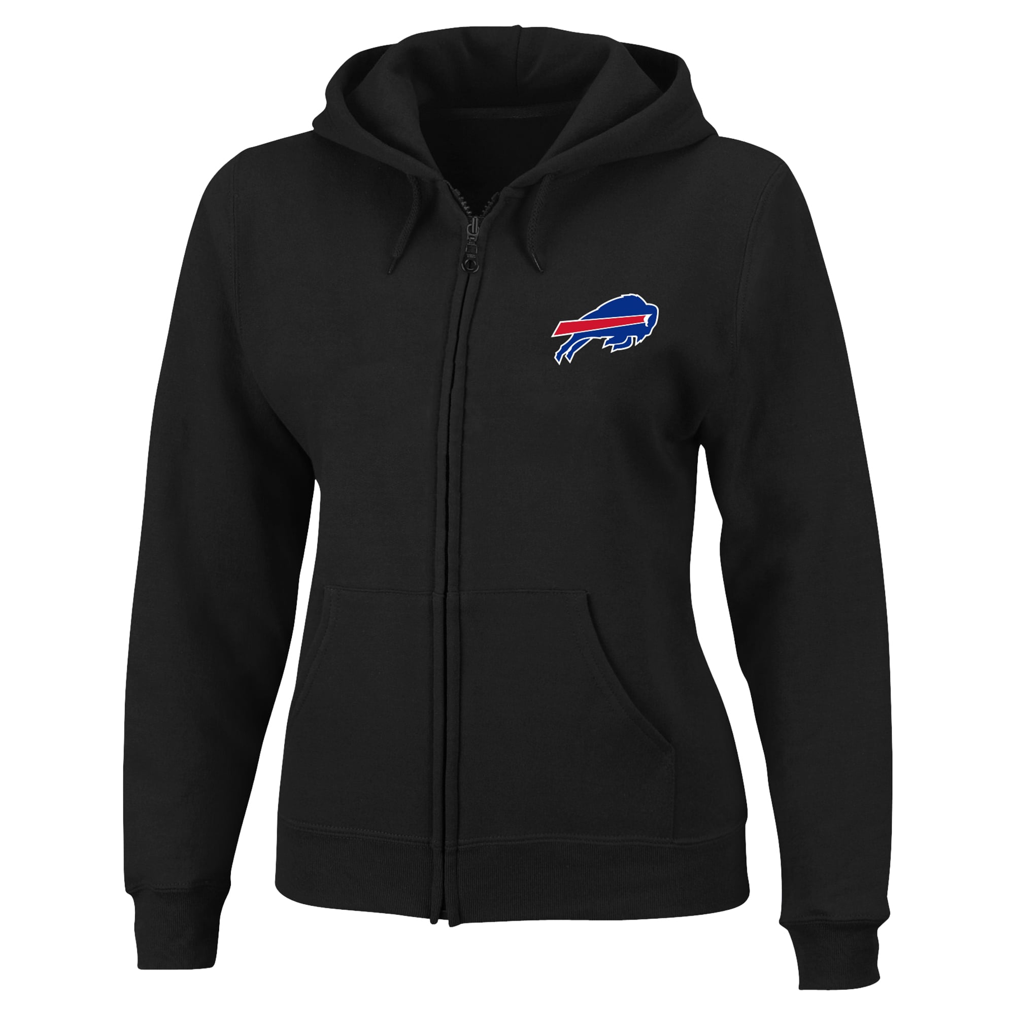 Sweat à capuche zippé Fanatics noir Buffalo Bills pour femme, grande taille