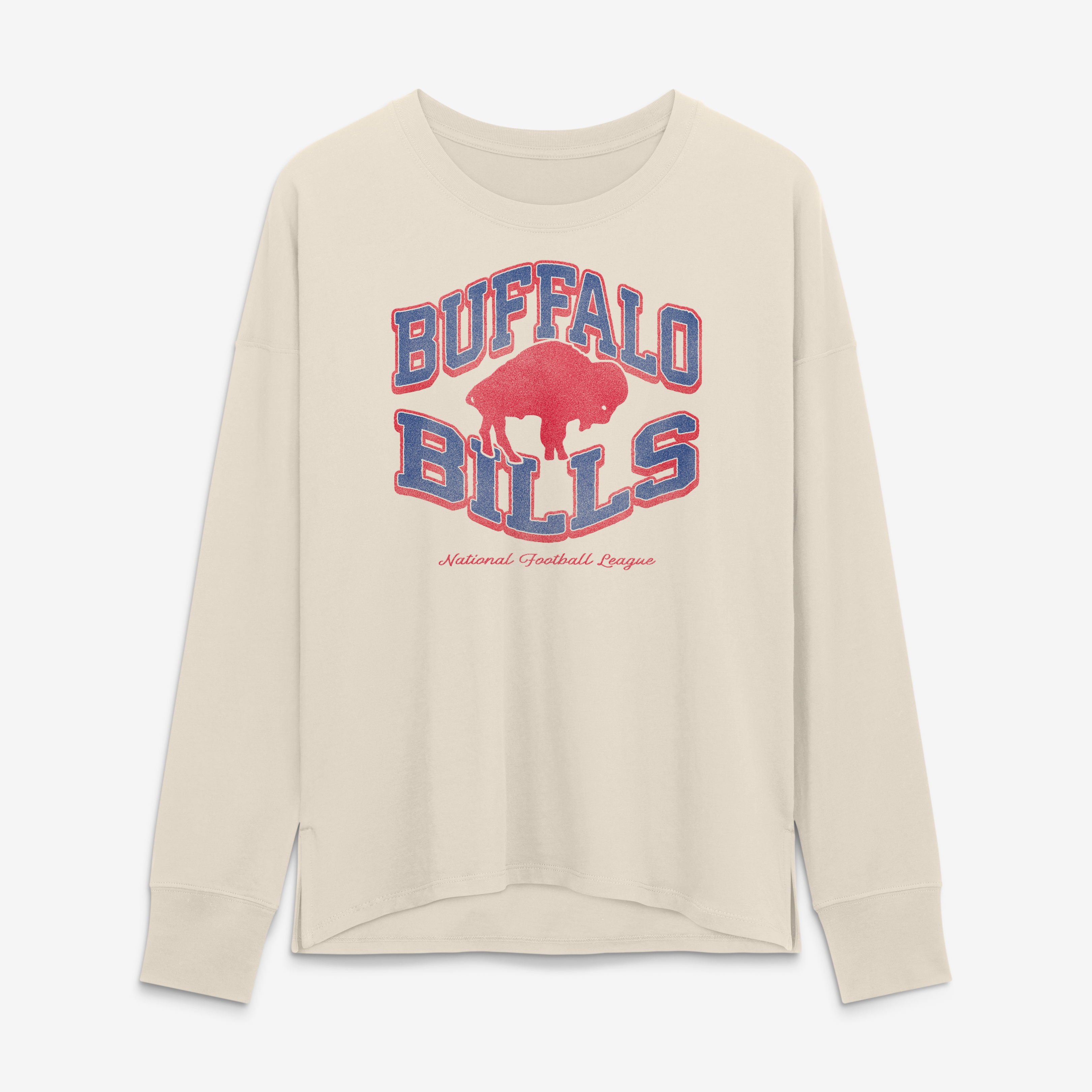 Women's Fanatics Cream Buffalo Bills Heritage Legacy Long Sleeve T-Shirt