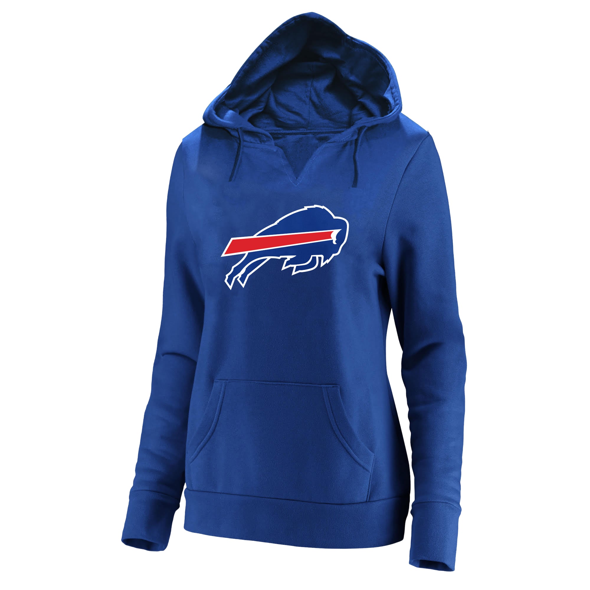 Women's Fanatics Josh Allen Royal Buffalo Bills Plus Player Name & Number Notch Neck Hoodie