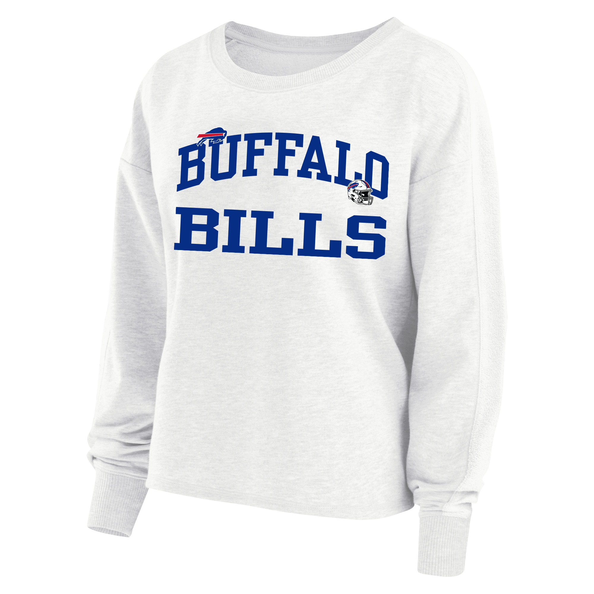 Women's Fanatics Josh Allen White Buffalo Bills Plus Oversized Name & Number Sweatshirt