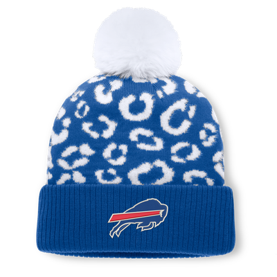 Buffalo Bills Fanatics Women's Blur Cuffed Knit Hat with Pom - Royal