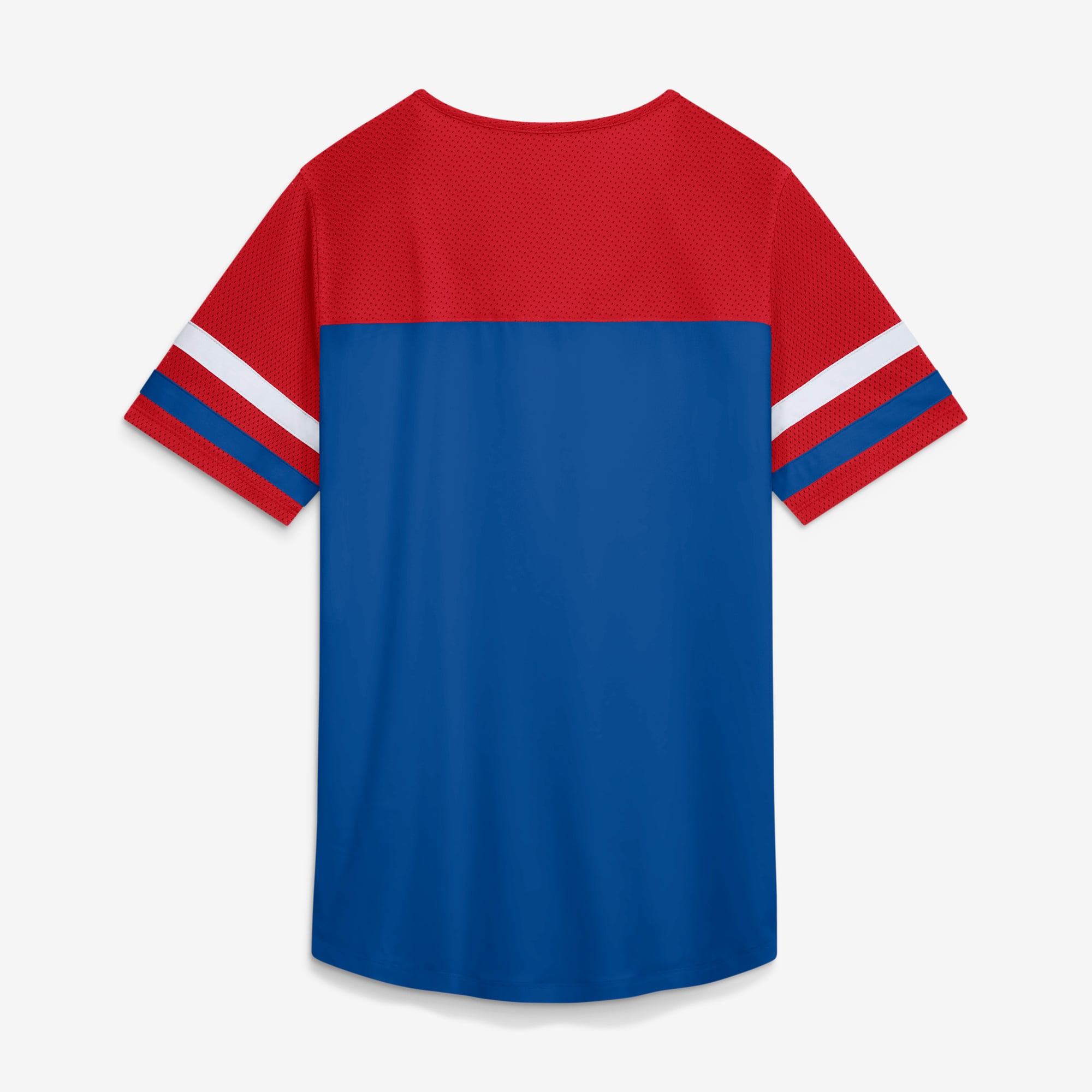 Women's Fanatics Royal Buffalo Bills Curl Route Athena Lace-Up T-Shirt