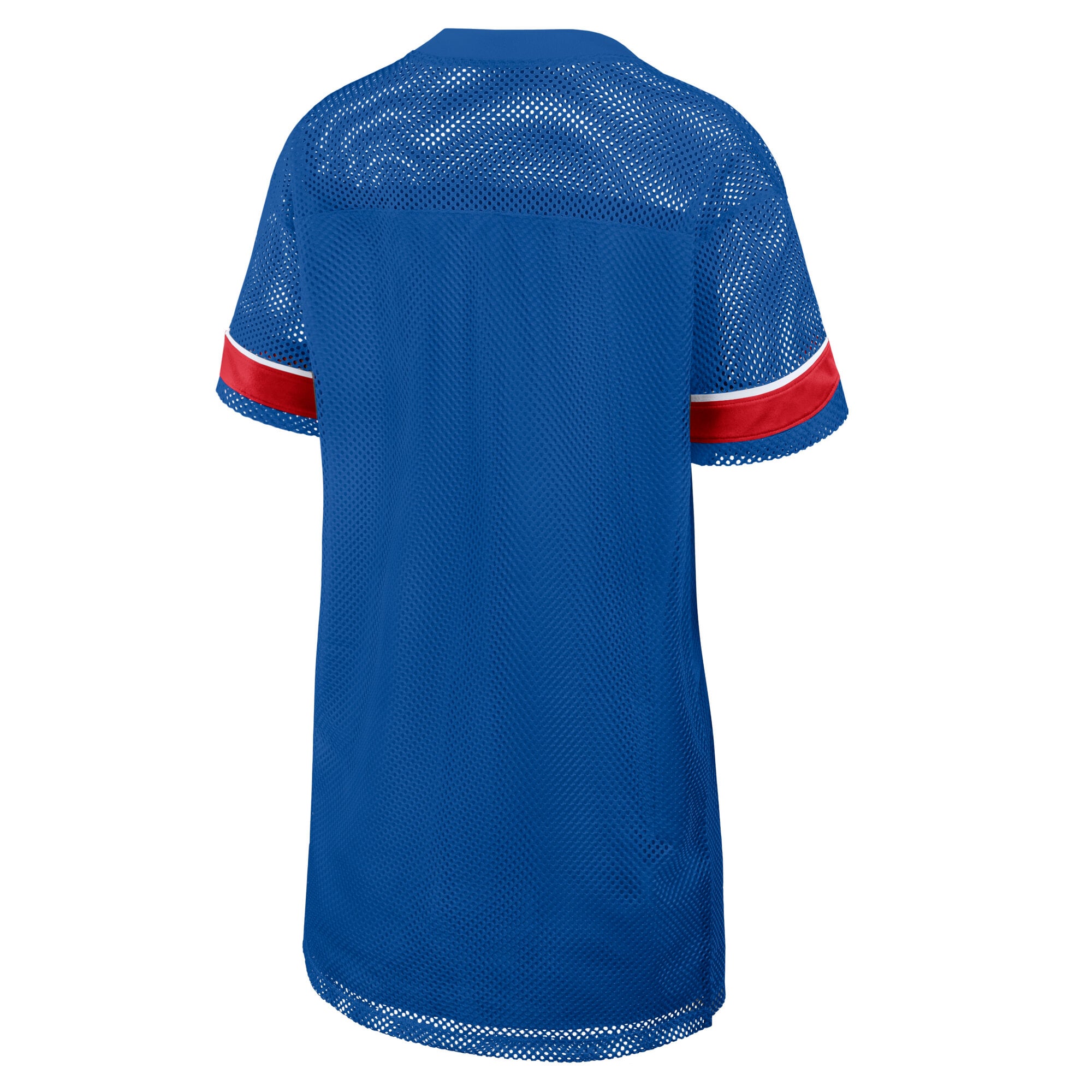 Women's Fanatics Royal Buffalo Bills Oversized Team First Deep Route Mesh V-Neck Dress