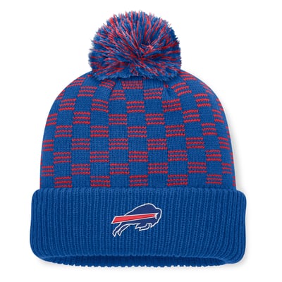  Buffalo Bills Fanatics Women's Relic Cuffed Knit Hat with Pom - Royal