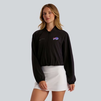  Buffalo Bills lululemon Women's  Breezily Full-Zip Bomber Jacket - Black