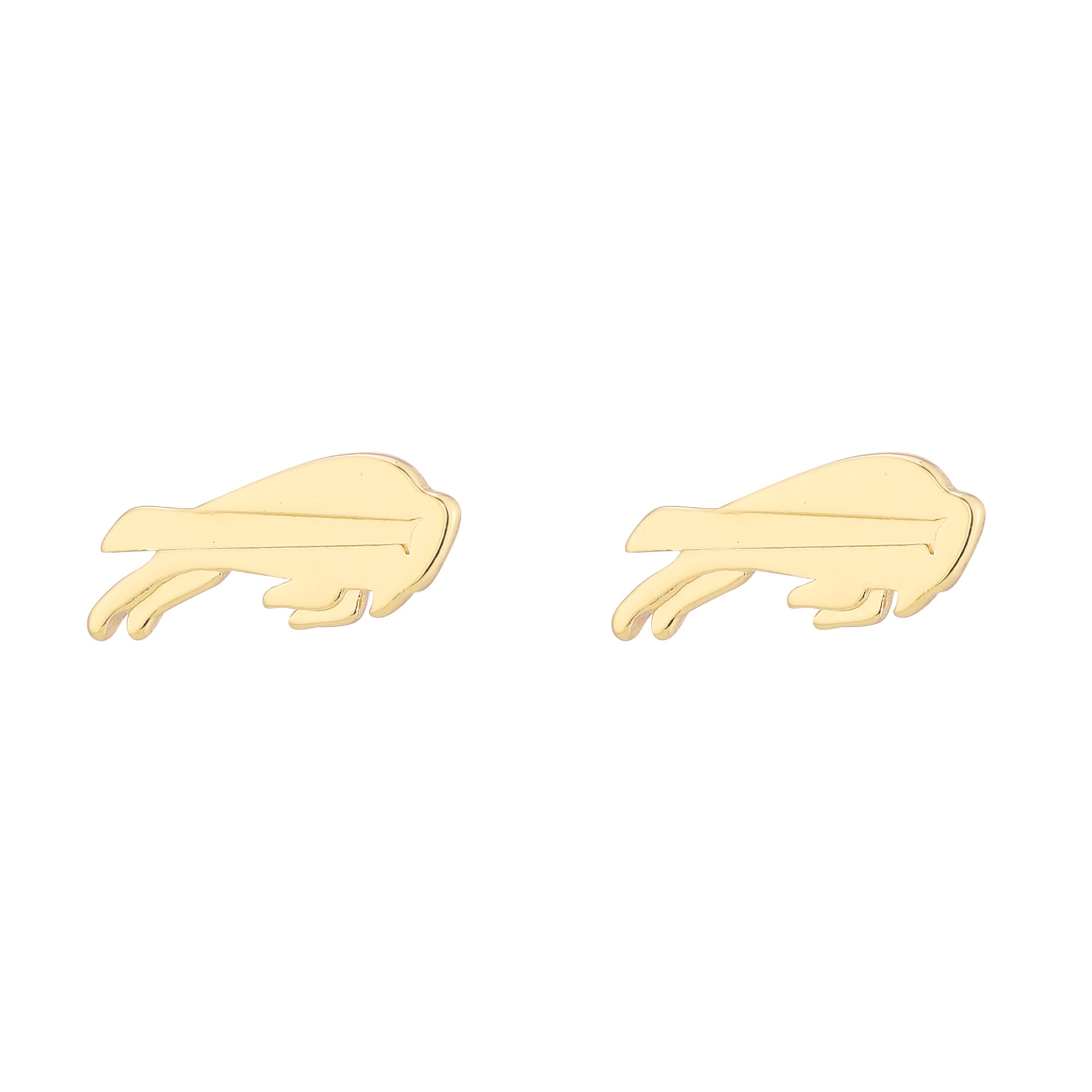 Women's LUV AJ  Gold Buffalo Bills Logo Stud Earrings