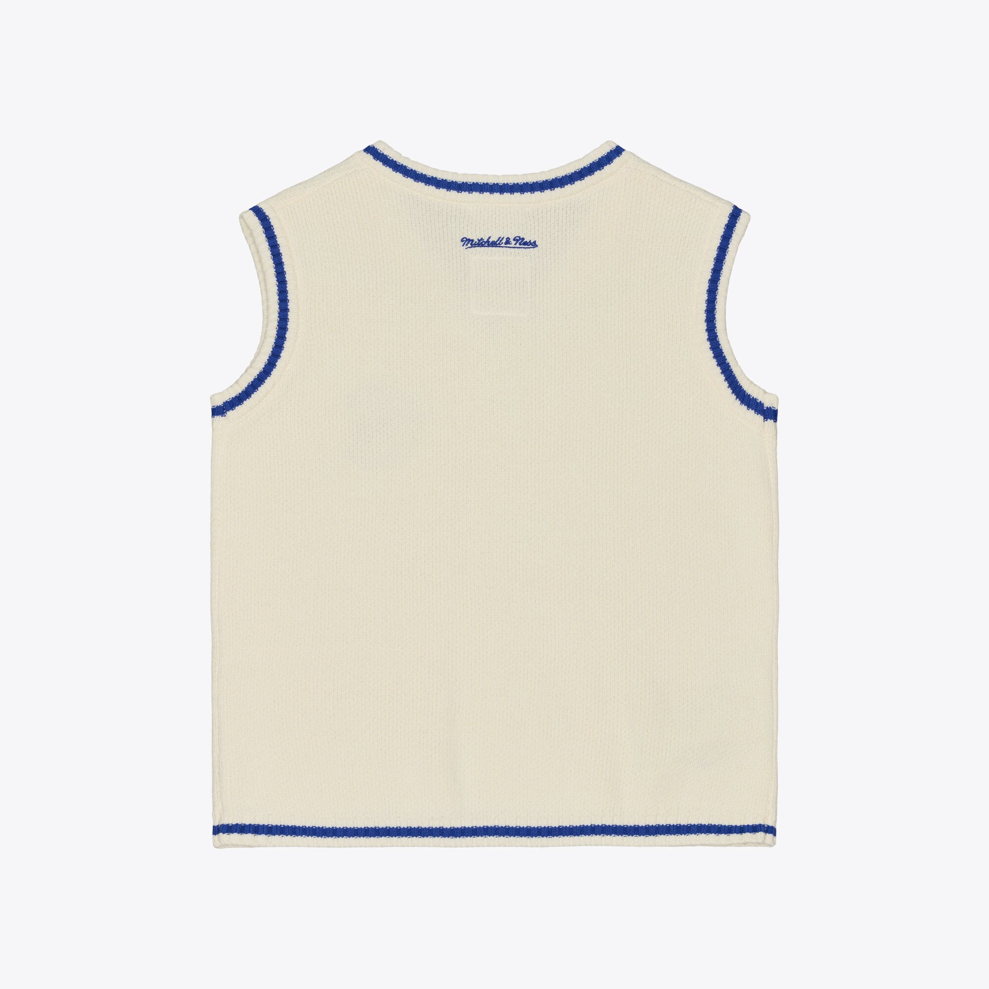 Women's Mitchell & Ness Cream Buffalo Bills Retro Roots V-Neck Sweater Vest