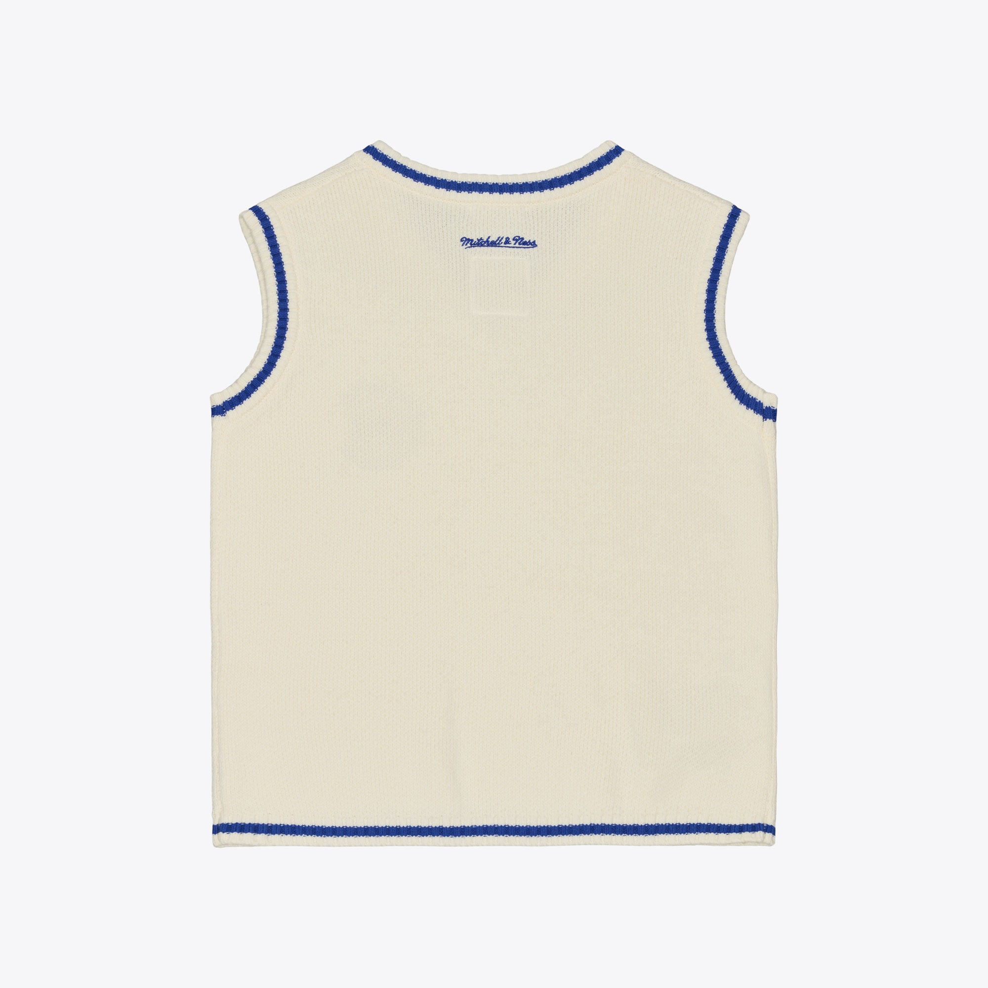 Women's Mitchell & Ness Cream Buffalo Bills Retro Roots V-Neck Sweater Vest